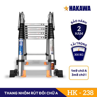 Thang Nhôm Rút Đôi Chữ A HAKAWA HK-238